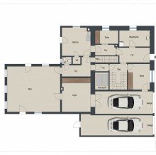 Grundriss EG Viel Platz und Potenzial: Bauernhaus mit 3 Wohneinheiten in B�singen