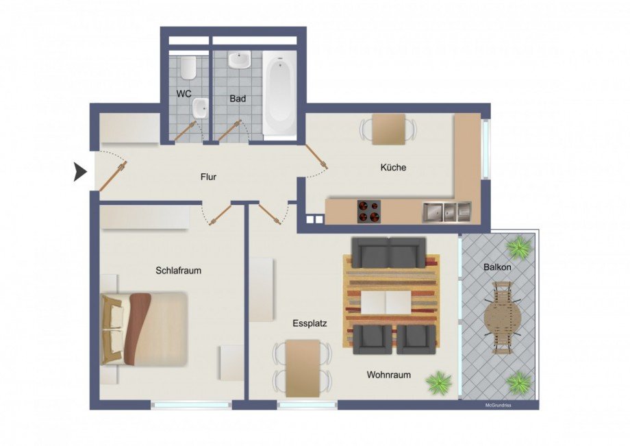 Grundriss Etagenwohnung Freudenstadt