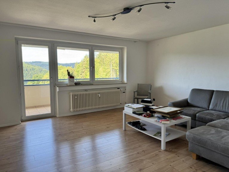 Wohnzimmer Baiersbronn Etagenwohnung Ruhe, Aussicht, Charme - 2-Zimmer-Wohnung �ber den D�chern von Baiersbronn