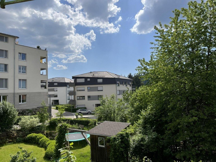 Aussicht vom Balkon Erdgeschosswohnung Freudenstadt