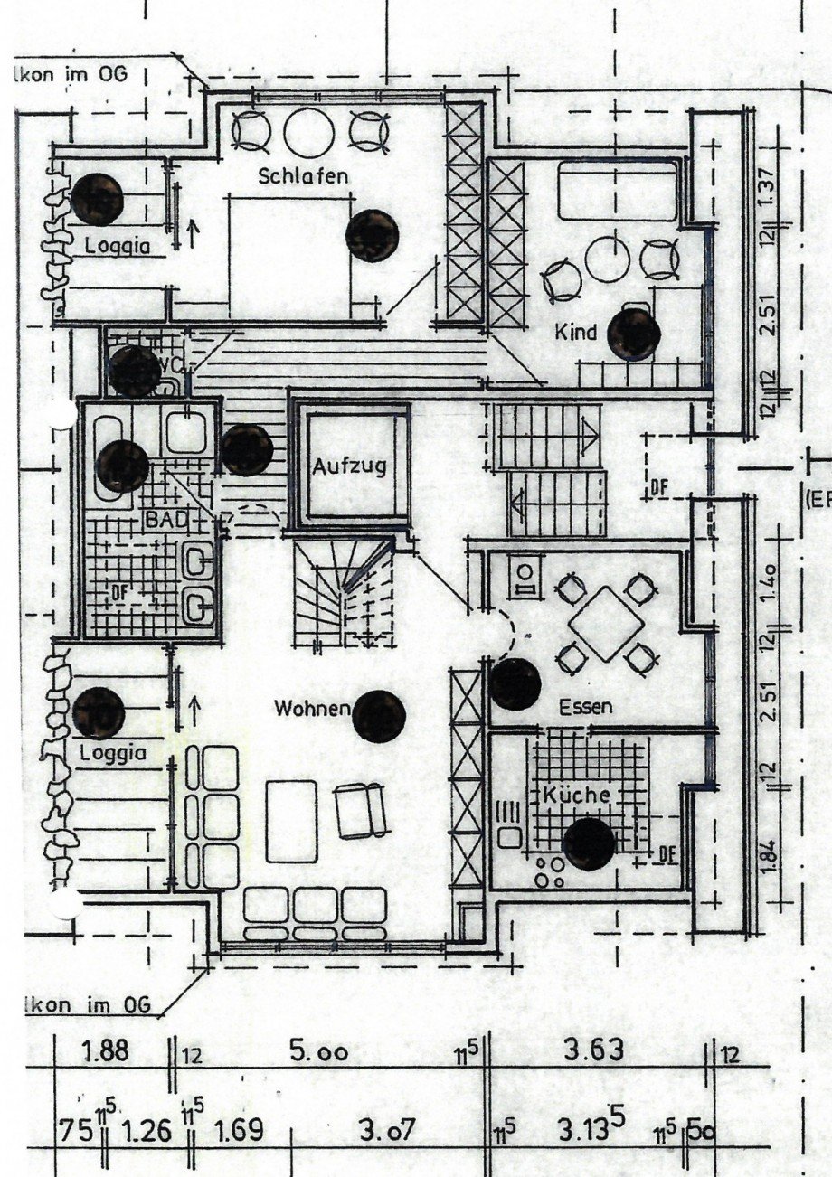 Grundriss Wohnung Maisonettewohnung Freudenstadt