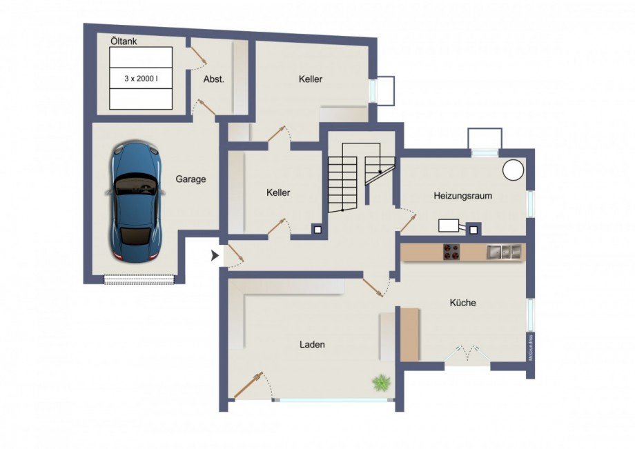 Grundriss EG Einfamilienhaus Lo�burg