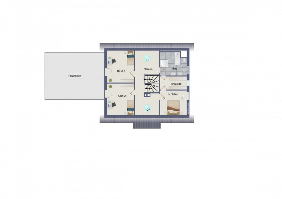 Dachgeschoss Einfamilienhaus Schopfloch