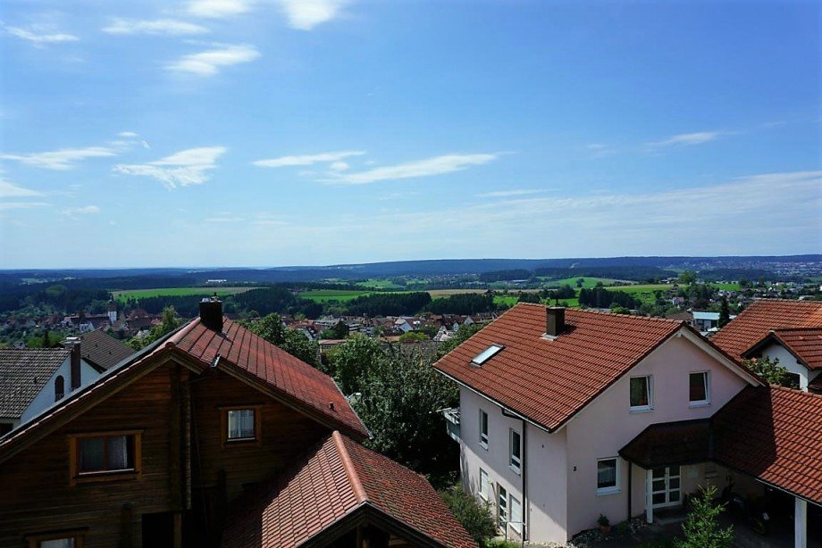 Ausblick vom Balkon Etagenwohnung Dornstetten