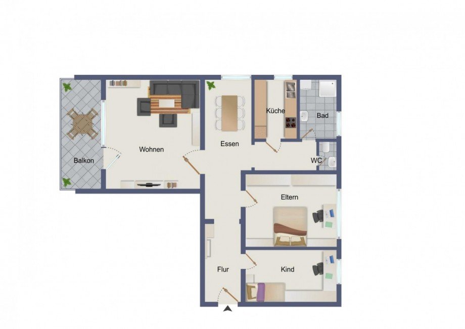 Grundriss Etagenwohnung Baiersbronn