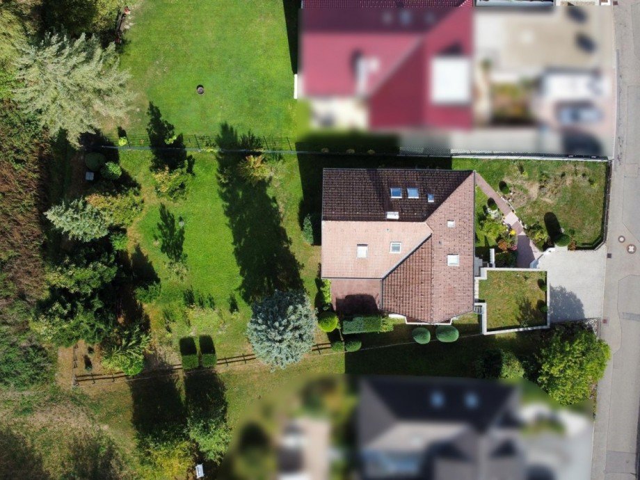 Vogelperspektive Einfamilienhaus Freudenstadt