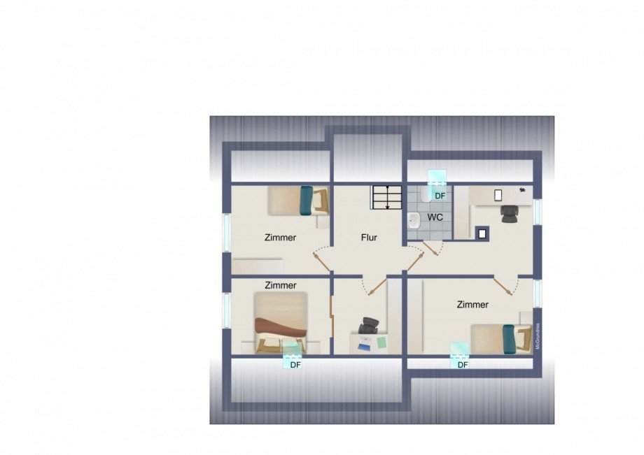 Grundriss DG Einfamilienhaus Lo�burg