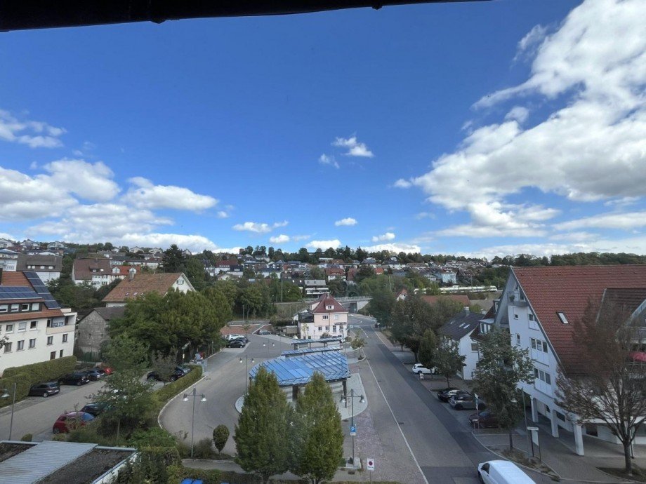 Aussicht vom Schlafzimmer Dachgeschosswohnung Dornstetten