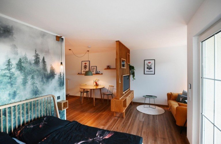 Wohn- und Schlafzimmer Freudenstadt Wohnung Charmante & m�blierte 1-Zimmer-Wohnung mit Terrasse auf dem Kniebis