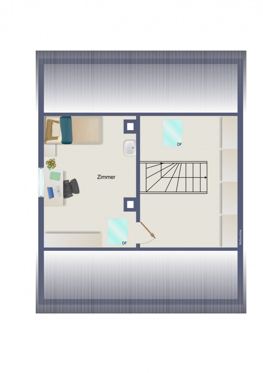 Grundriss DG Doppelhaush�lfte Freudenstadt