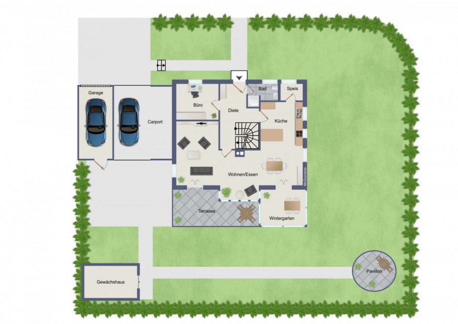 Erdgeschoss Einfamilienhaus Schopfloch