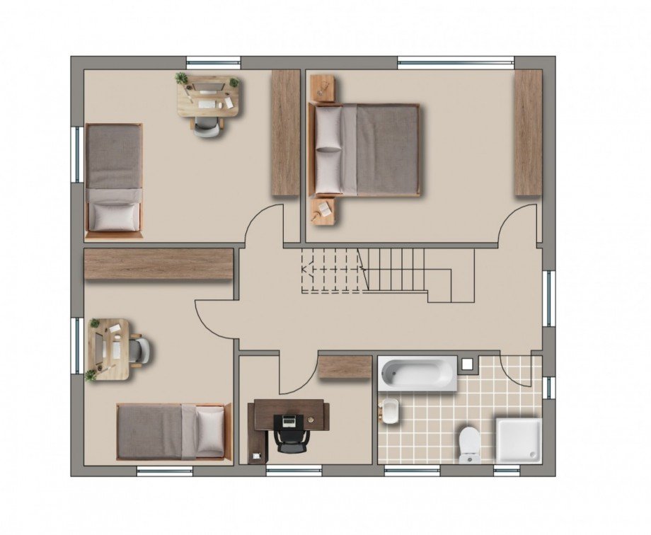 Grundriss OG Einfamilienhaus Freudenstadt