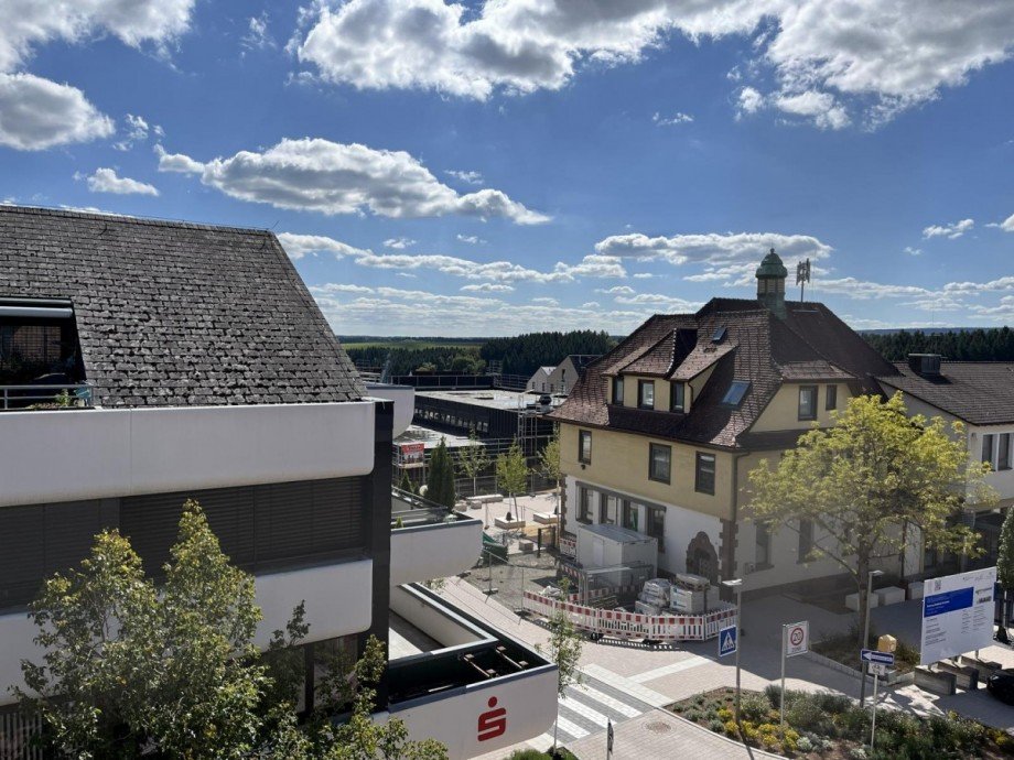 Aussicht vom Balkon Dachgeschosswohnung Dornstetten