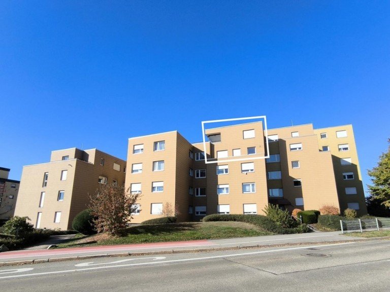Geb�udeansicht Freudenstadt Maisonettewohnung Wohnen �ber den D�chern von Freudenstadt mit Dachterrasse und herrlichem Weitblick