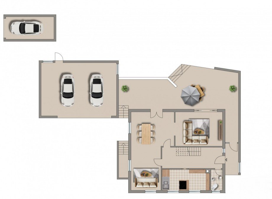Grundriss EG Einfamilienhaus Freudenstadt