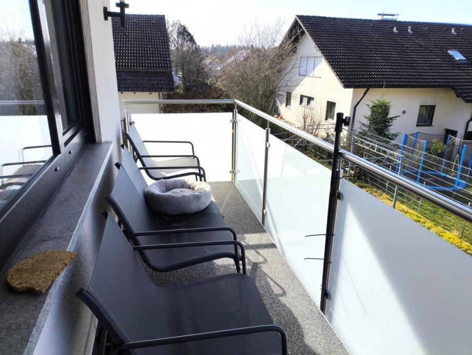 Balkon vor Wohnzimmer Wohnung Lo�burg