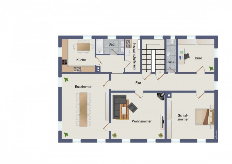 Grundriss OG Einfamilienhaus Seewald