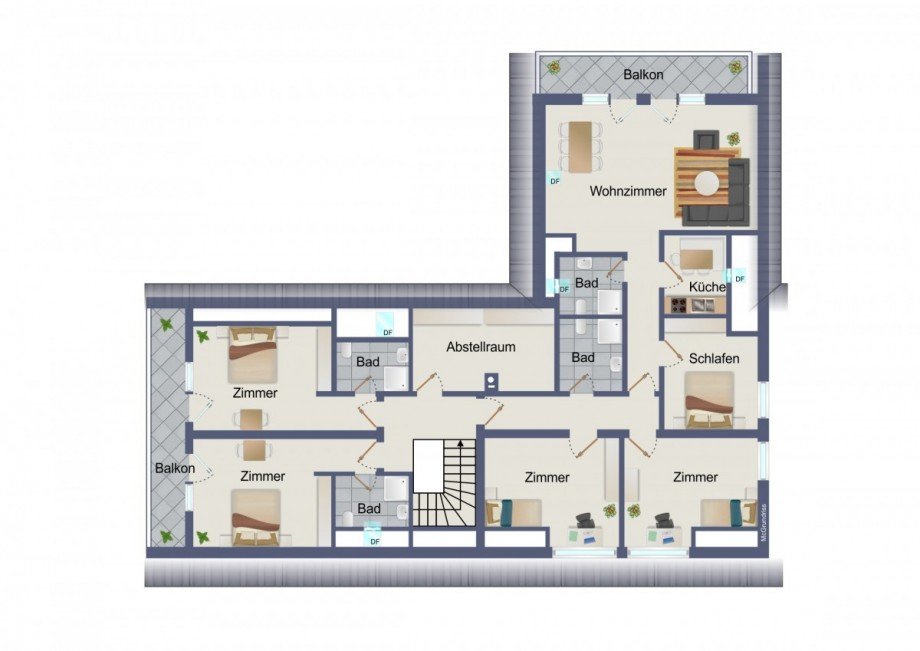Grundriss DG Einfamilienhaus Alpirsbach