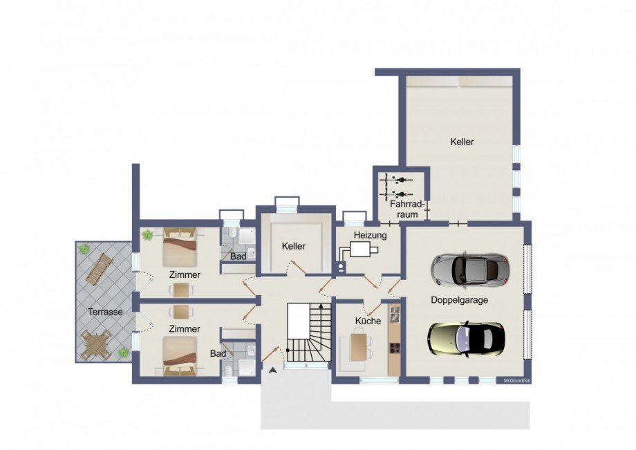 Grundriss EG Einfamilienhaus Alpirsbach