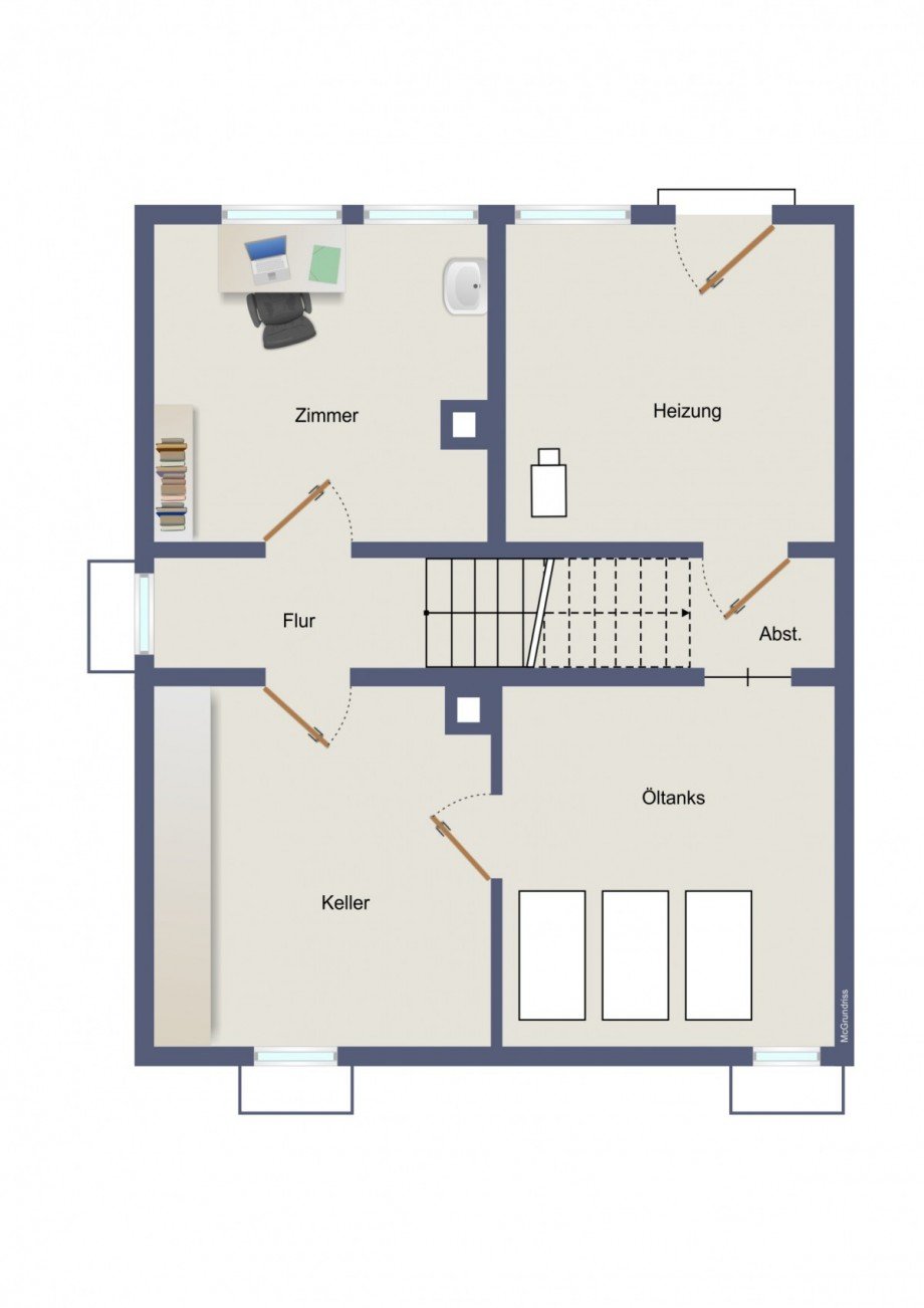 Grundriss UG Doppelhaush�lfte Freudenstadt
