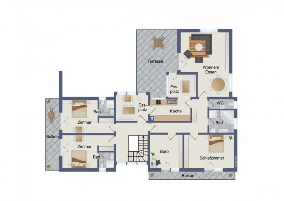 Grundriss OG Einfamilienhaus Alpirsbach