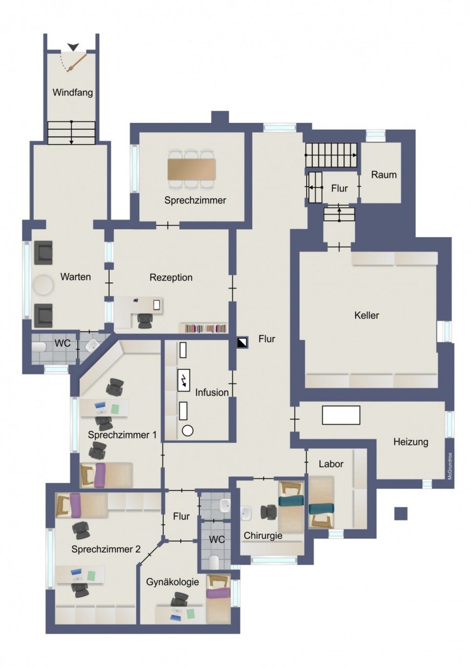 Grundriss Erdgescho� Einfamilienhaus Dornstetten