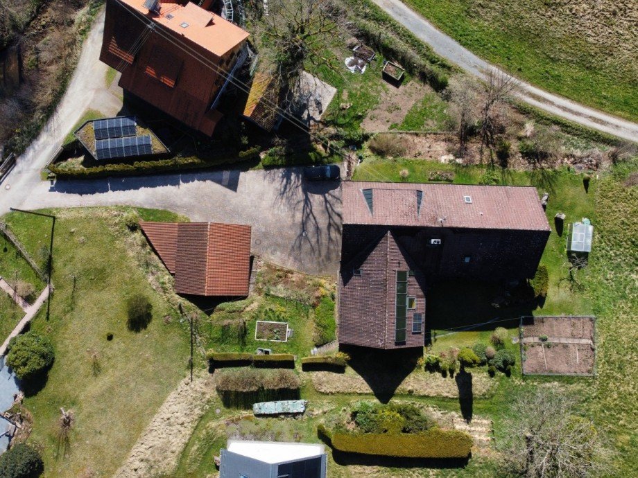 Geb�udeansicht Vogelperspektive Einfamilienhaus Alpirsbach