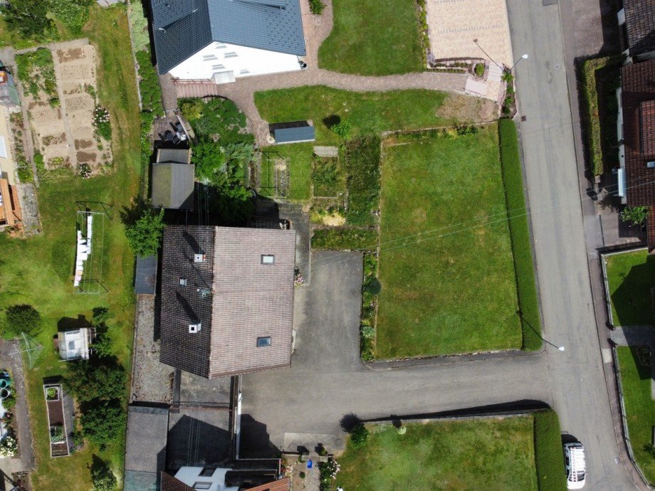 Vogelperspektive Einfamilienhaus Lo�burg