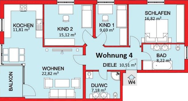 WHG 4 Mehrfamilienhaus Dornstetten