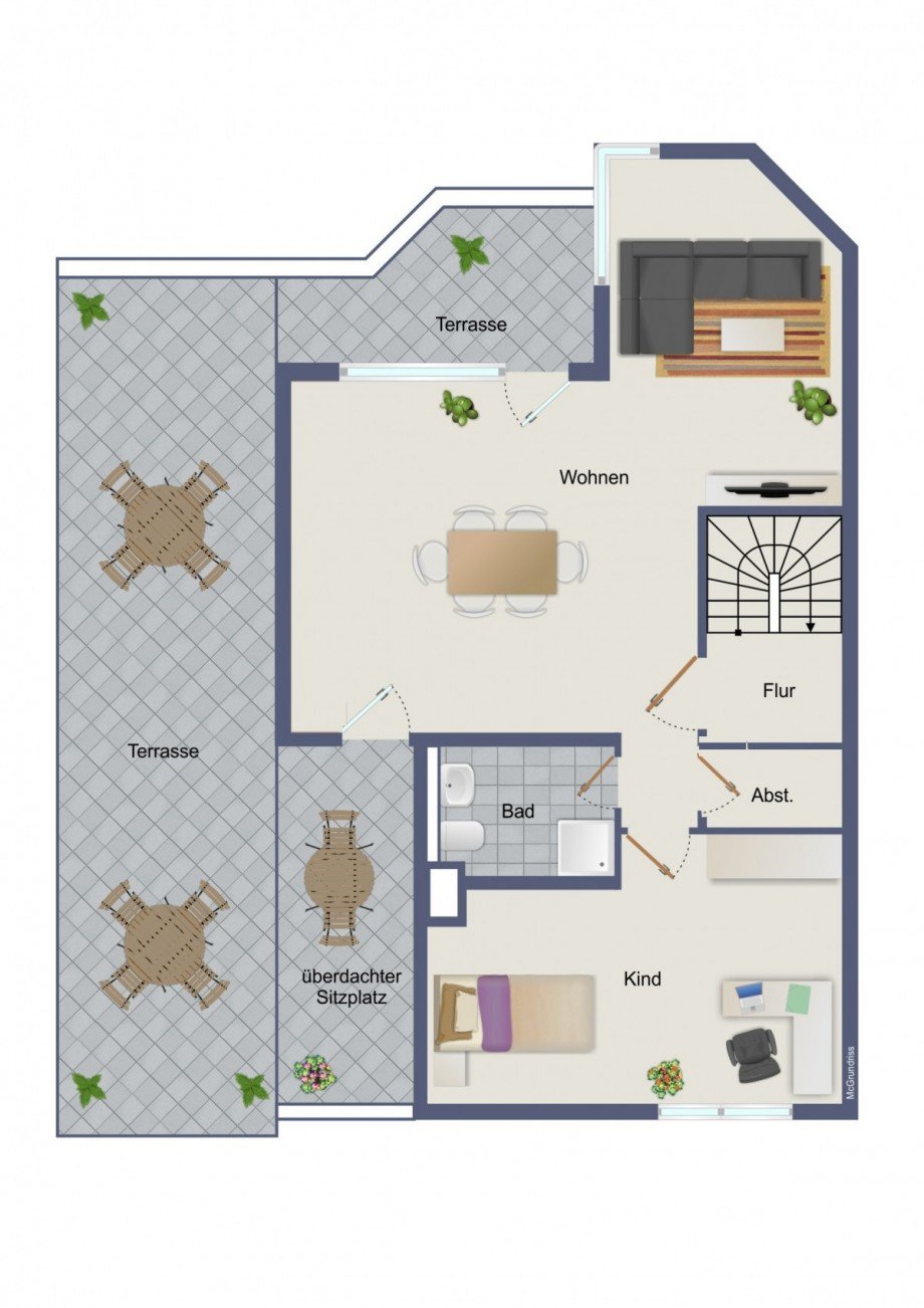 Grundriss 4. OG Maisonettewohnung Freudenstadt