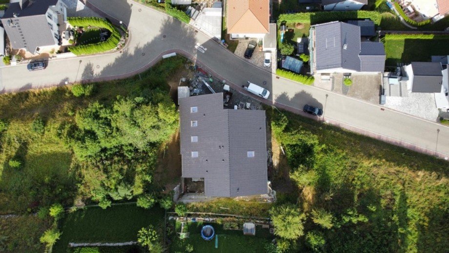 Draufsicht Dachgeschosswohnung Dornstetten
