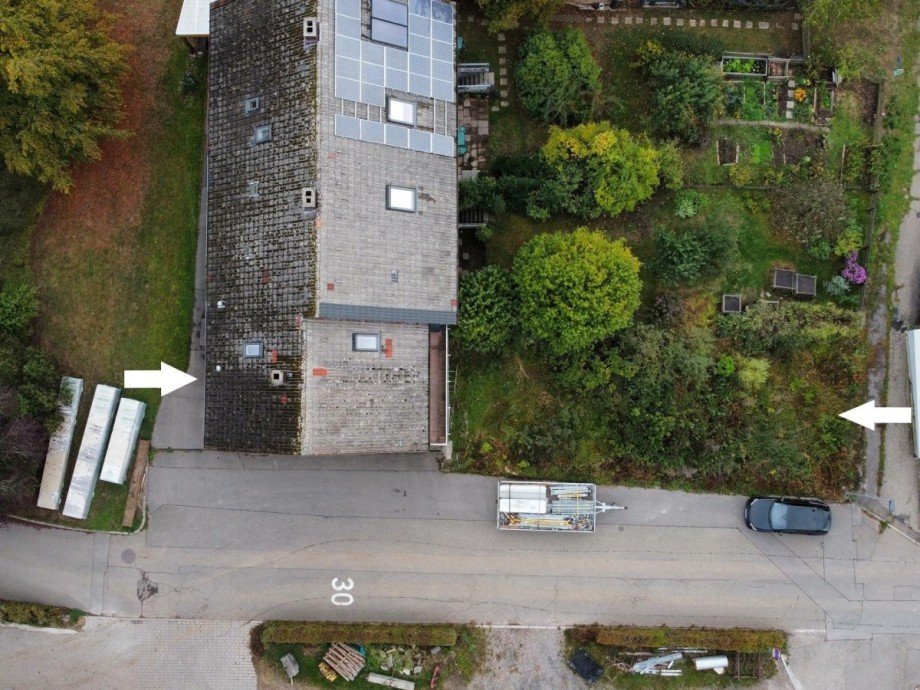 Vogelperspektive Reihenendhaus Baiersbronn